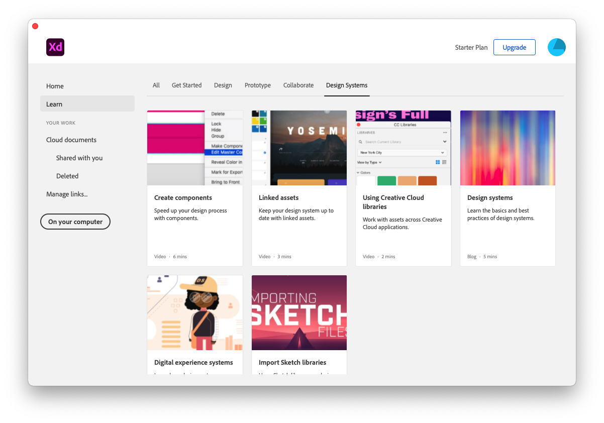 Adobe XD 作為 Adobe Creative Cloud 的一員,有完整的官方資源,並且專門於影像處理的 Photshop、向量繪製的 Illustrator 間都有良好的整合。